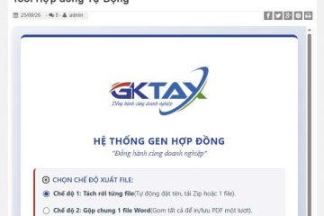 Tool Hợp đồng Tự  Động